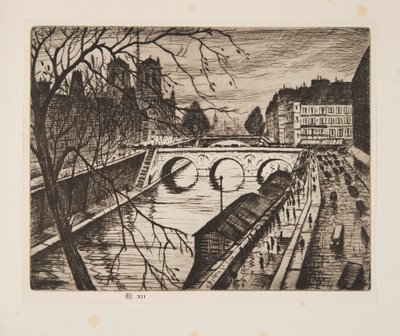 Notre Dame, Les Quais de Paris von Christopher Richard Wynne Nevinson