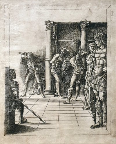 Die Geißelung Christi von Circle of Andrea Mantegna