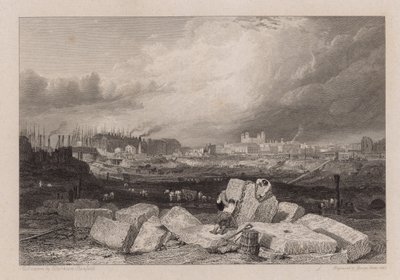 Der Tower of London von den Ausgrabungen der St Katherine