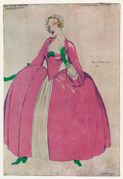 Die Bettleroper, Polly Peachum von Claud Lovat Fraser