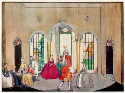 Die Bettleroper, Szene, Eine Taverne in der Nähe von Newgate von Claud Lovat Fraser