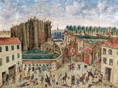 Die Belagerung der Bastille von Claude Cholat