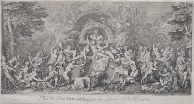 Die vier Feste: Fest des Gottes Pan von Claude Gillot