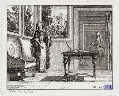Vignetten zu La Mottes Fabeln. Die Grillen (Buch II, Fabel 19) von Claude Gillot