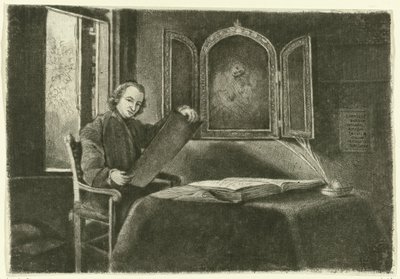 Porträt von Ponce-François Copette als Abraham Francen von Claude Henri Watelet