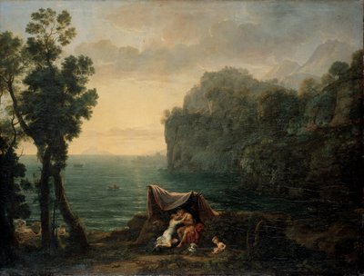 Küstenlandschaft mit Acis und Galatea von Claude Lorrain