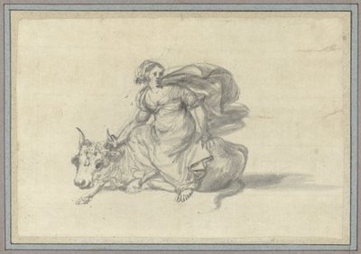 Europa auf dem Stier, Studien von Tieren aus dem Tieralbum (Serientitel) von Claude Lorrain