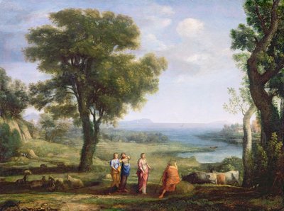 Landschaft mit den Heliaden auf der Suche nach ihrem Bruder Phaeton von Claude Lorrain