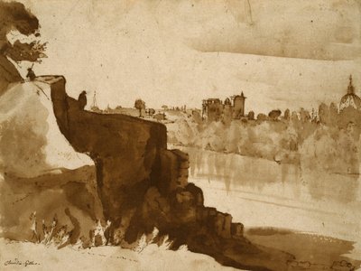 Ansicht des Tiber in Rom von Claude Lorrain