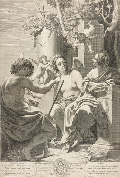 Allegorie über die Fähigkeiten der Seele von Claude Mellan