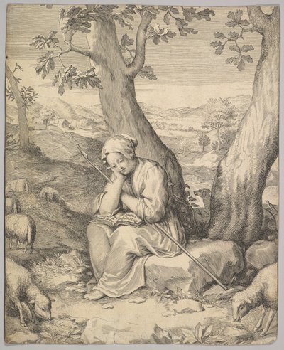 St. Genoveva von Claude Mellan