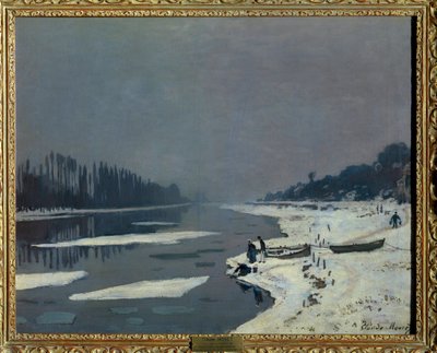 Glacons sur la Seine a Bougival, Yvelines von Claude Monet
