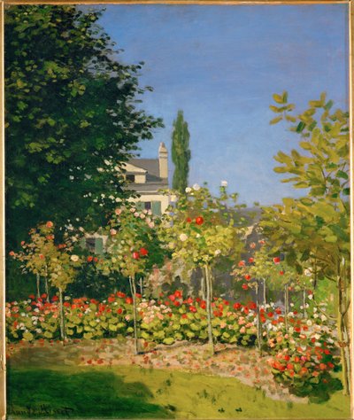 Blühender Garten in Sainte-Adresse von Claude Monet