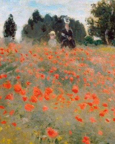 Mohnblumen, Umgebung von Argenteuil (Detail) von Claude Monet
