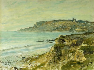 Die Klippen von Sainte-Adresse; La Falaise de Saint Adresse, 1873 von Claude Monet