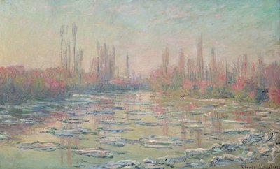 Das Tauwetter an der Seine, nahe Vetheuil, 1880 von Claude Monet