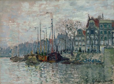 Blick auf die Prins Hendrikkade und den Kromme Waal in Amsterdam von Claude Monet
