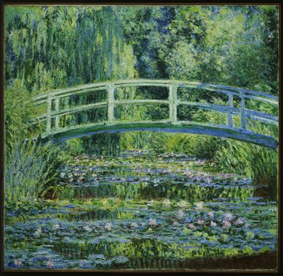 Seerosen und japanische Brücke von Claude Monet