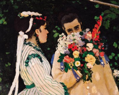Frauen im Garten (Detail), ca. 1866 von Claude Monet