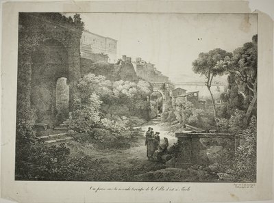 Blick von der zweiten Terrasse der Villa d
