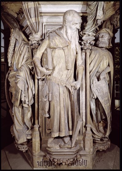 Der Mosesbrunnen: Jesaja (Detail) von Claus and Malouel, Jean Sluter