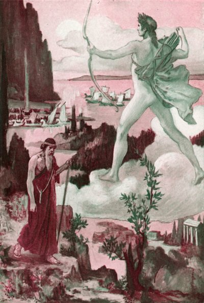Illustration für die Ilias von Homer von Clement Goutier