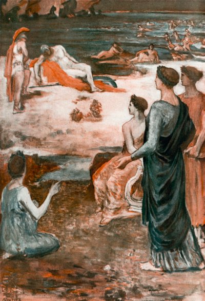 Illustration für die Ilias von Homer von Clement Goutier