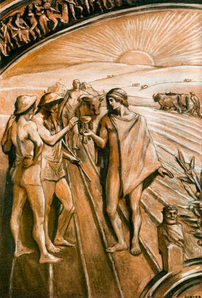 Illustration für die Ilias von Homer von Clement Goutier