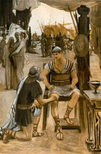 Illustration für die Ilias von Homer von Clement Goutier