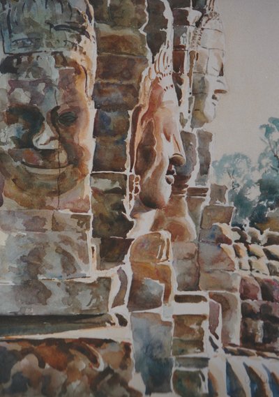Der Bayon: Früher Morgen - Gleichmut und Liebevolle Güte (West & Süd), 2000 von Clive Wilson