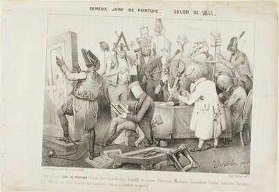 Berühmte Jury der Malerei. Salon von 1841 von Clément Pruche