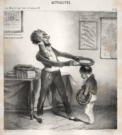 Actualités: Die Preisverteilungen, 1841 von Clémente Pruche