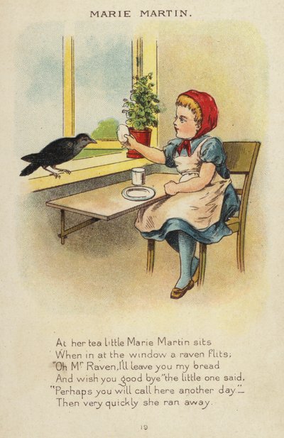 Kinderlied: Marie Martin (Chromolithografie) von Constance Haslewood