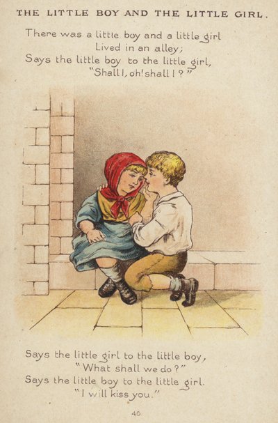 Kinderreim: Der kleine Junge und das kleine Mädchen von Constance Haslewood