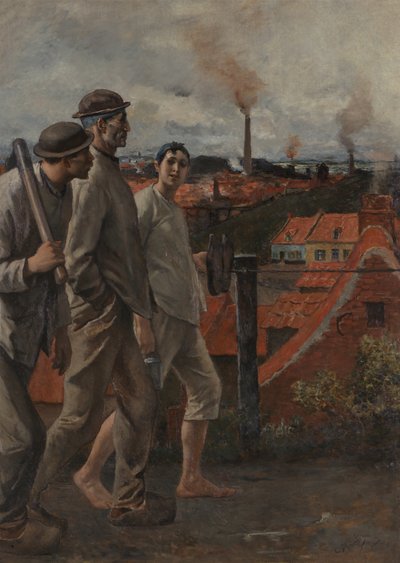 Rückkehr der Bergleute von Constantin Emile Meunier