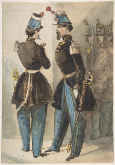 Offiziere der Garde von Constantin Guys