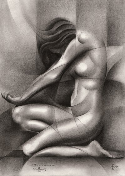 Abstrakte anmutige Figur von Corné Akkers