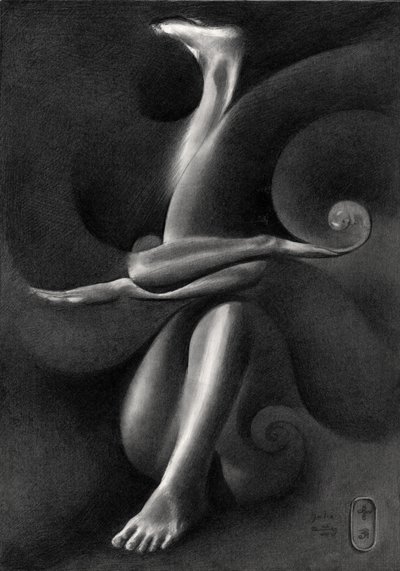 Elegante Surreale Figur von Corné Akkers