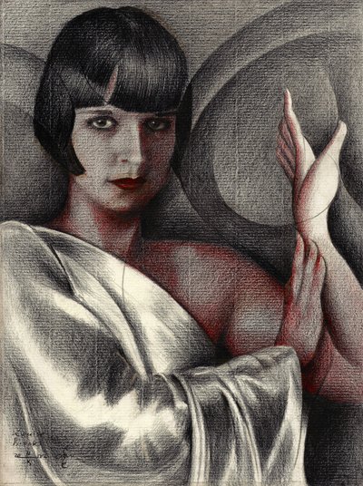 Elegante Frau mit roten Lippen von Corné Akkers