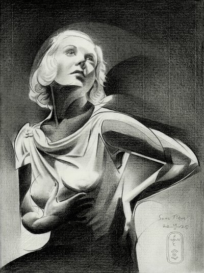 Elegante Frau im Licht von Corné Akkers