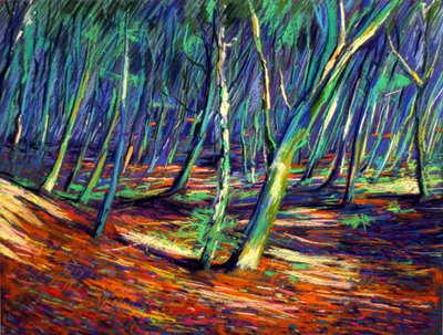 Lebhafter Waldweg von Corné Akkers