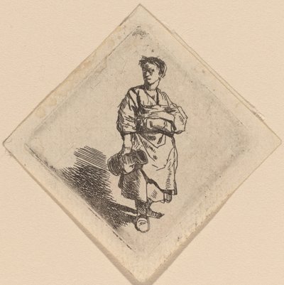 Die Frau mit dem Krug, stehend von Cornelis Pietersz Bega