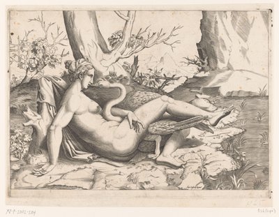 Leda und der Schwan von Cornelis Bos (possibly)