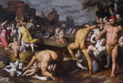 Das Massaker der Unschuldigen, 1590 von Cornelis Cornelisz. Haarlem van