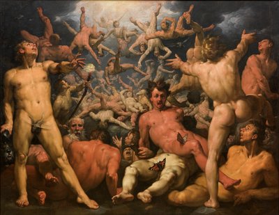 Der Fall der Titanen (Die Titanomachie) von Cornelis Cornelisz van Haarlem