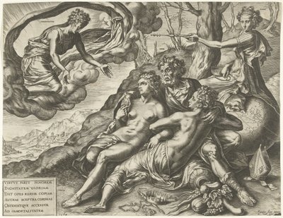 Allegorie auf die Unsterblichkeit der Tugenden von Cornelis Cort