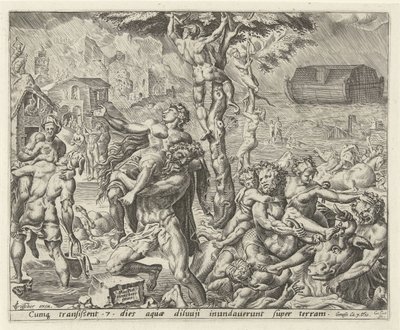 Die Sintflut (Geschichte von Noach) von Cornelis Cort