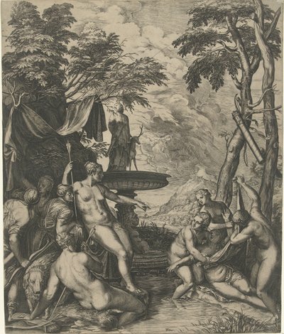 Diana entdeckt die Schwangerschaft von Callisto von Cornelis Cort