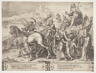 Der Triumph der Demut von Cornelis Cort