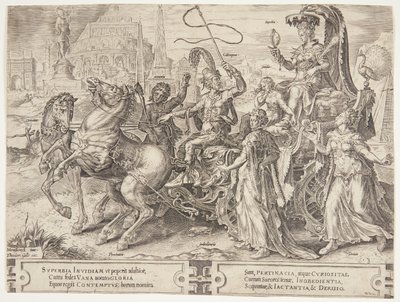 Der Triumph des Stolzes von Cornelis Cort